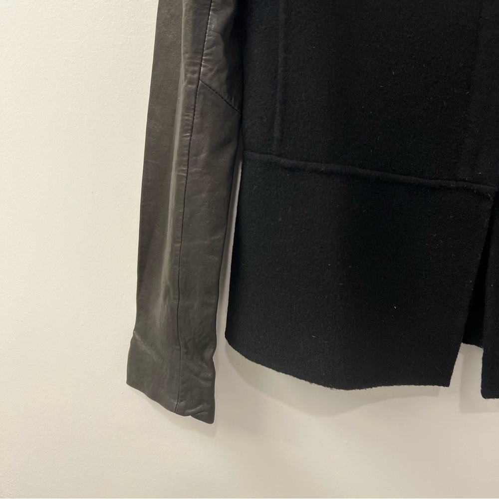 Vince Wool Leather Sleeves Jacket XS - Picture 6 of 9